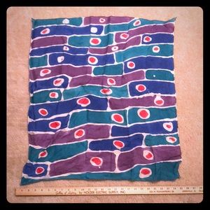 Hand painted  silk scarf